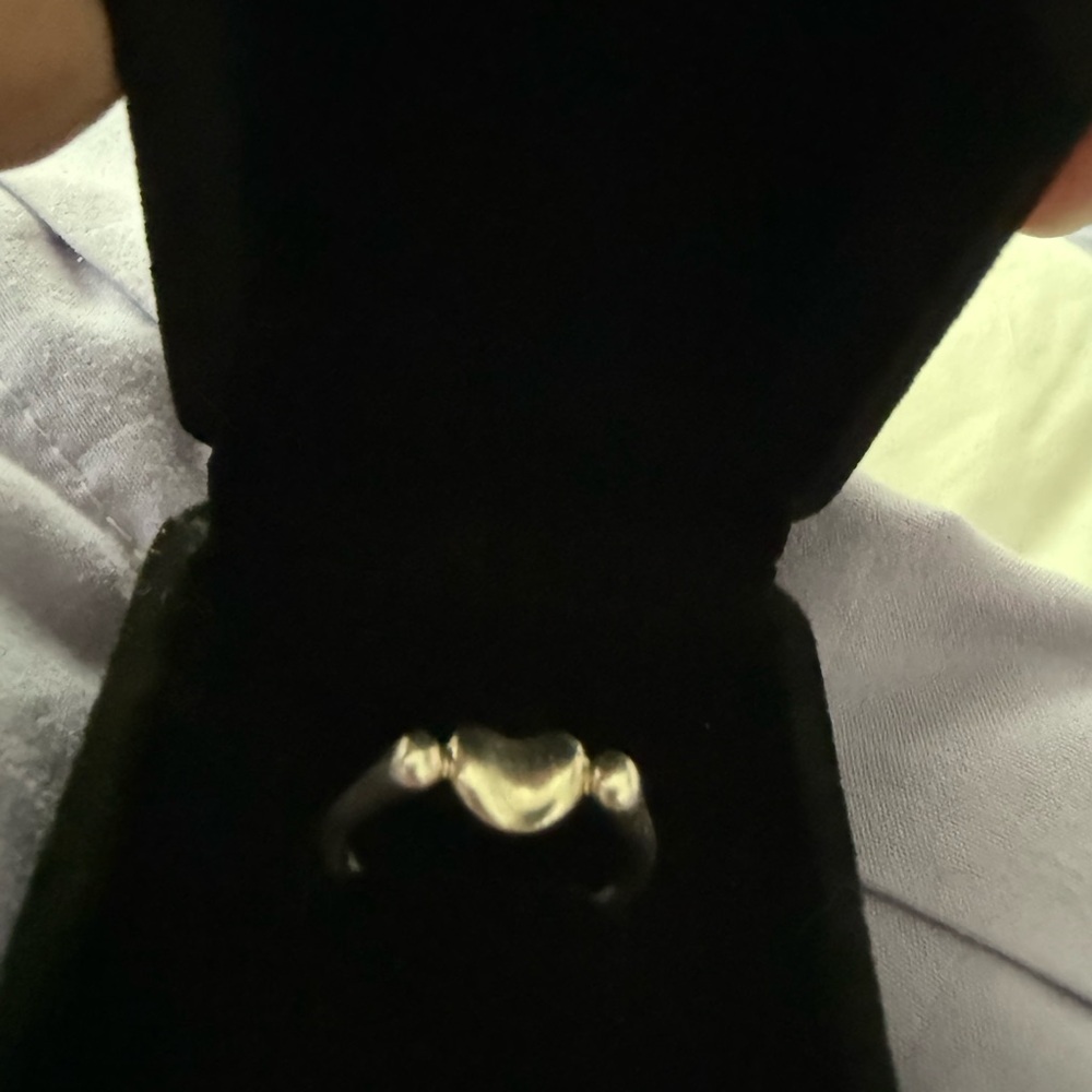 Tiffany and Co Sterling Silver Bean Ring size 7.5